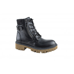 82316 ботинки женские AG Shoes (черный/кожа)