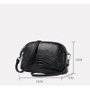 Сумочка женская цвет черный из натуральной кожи, артикул 2504 Black