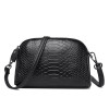 Сумочка женская цвет черный из натуральной кожи, артикул 2504 Black