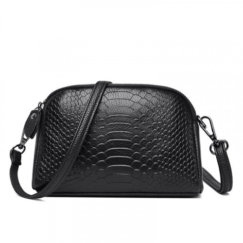 Сумочка женская цвет черный из натуральной кожи, артикул 2504 Black